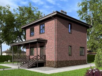 Двухэтажный с подвалом, террасой, кухней-гостиной и четыремя спальнями